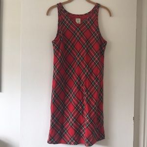 Vintage Plaid Jumper Dress